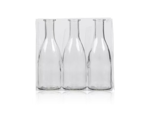 [90307983 1573529] CHALET Vasen-Set L 3 Stück, 18.5 cm, Transparent