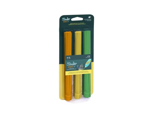 [90308069 1591988] 3Doodler 3D Pen Filament Start+ 75 Stück, Orange, Gelb, Grün
