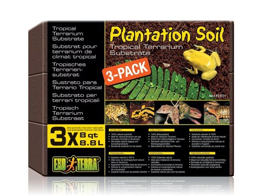 [90308160 1445563] Exo Terra Bodensubstrat Plantation Soil – Brick, 8.8 l