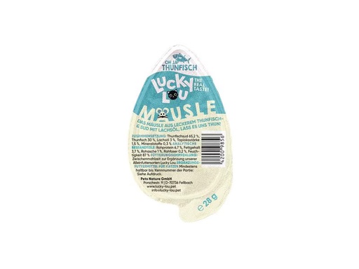 [90308164 1586516] Lucky Lou Katzen-Nahrungsergänzung Mäusle Thunfisch, 28 g