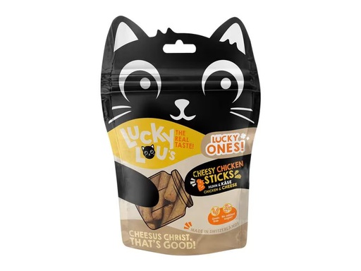 [90308173 1586520] Lucky Lou Katzen-Snack Lucky Ones Sticks Käse &amp; Huhn, 50 g