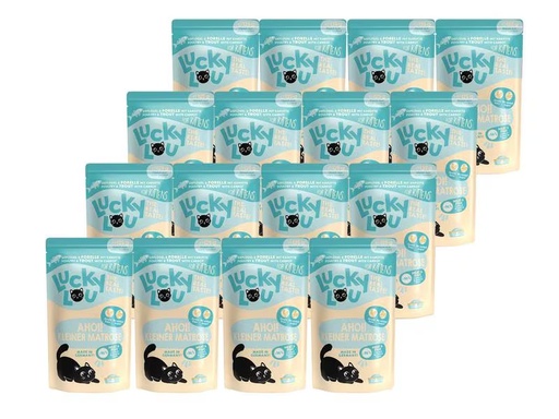 [90308181 1594524] Lucky Lou Nassfutter Lifestage Kitten Geflügel &amp; Forelle, 16 x 125 g