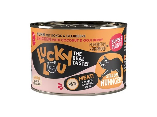 [90308237 1586558] Lucky Lou Nassfutter SuperMono Huhn, 200 g