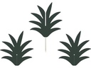 Partydeco Kuchen-Topper Aloha Ananas 6 Stück, Grün