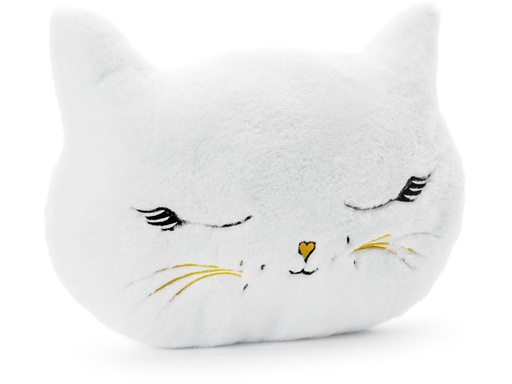 [90308325 1600500] Partydeco Kissen Cat 42 x 32 cm, Crème