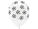 Partydeco Luftballon Eco Fussball 33 cm, 6 Stück, Schwarz/Weiss