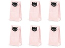 Partydeco Geschenktüte Cat 6 Stück, Rosa