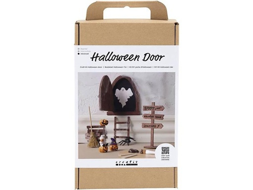 [90308404 1582303] Creativ Company Bastelset Halloween Wichteltür 12-teilig