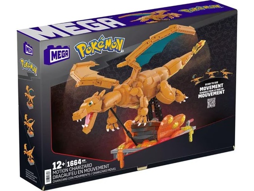 [90308485 1598352] Mega Construx Pokémon Motion Glurak bewegliches Bauset