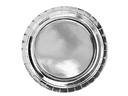 Partydeco Einwegteller Uni 23 cm, 6 Stück, Silber