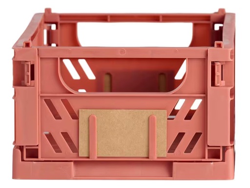 [90308642 1600957] Schou Faltbox 25 x 16.5 x 10 cm, Rotbraun