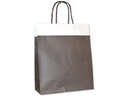 ELCO Geschenktasche 35 x 13 x 31 cm, 25 Stück, Braun/Silber