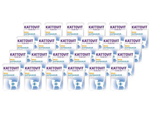 [90308774 1604891] Kattovit Nassfutter Aufbaukur Huhn, 24 x 85 g