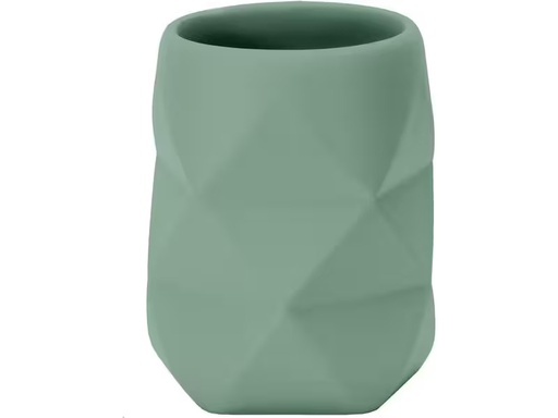 [90309028 1602486] Kleine Wolke Zahnputzbecher Crackle Olivgrün