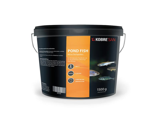 [90309345 1593409] Kobre®San Fischfutter Pond Fish Micro Teichpellets, 1.5 mm, 1.5 kg