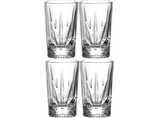 [90309591 1601277] Leonardo Schnapsglas Capri 280 ml, 4 Stück, Transparent