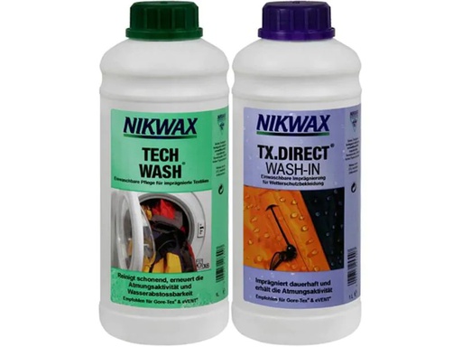 [90050964 911658] NIKWAX Set Tech Wash &amp; TX.Direct Wash-In 2 x 1 l