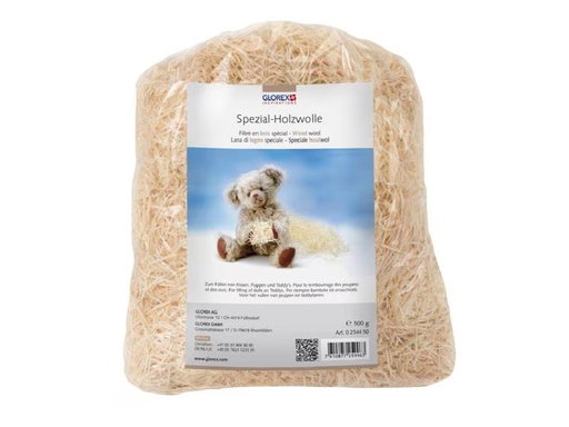 [90310014 1607049] Glorex Füllwatte Holzwolle 500 g