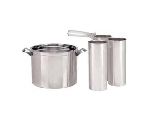 [90310049 1607044] Glorex Schmelzzubehör Wachsschmelzgefäss Set + Zange