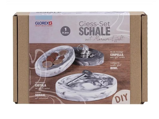 [90310121 1607058] Glorex Modellier-Set Schale mit Marmor-Effekt