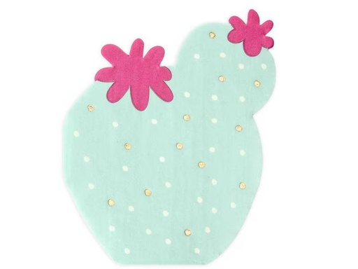 [90310168 1600541] Partydeco Papierservietten Kaktus 11.5 x 13.5 cm, 20 Stück