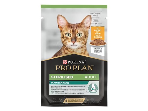 [90310169 1603449] Purina Pro Plan Nassfutter Nutrisavour Sterilised Huhn in Sosse, 85 g