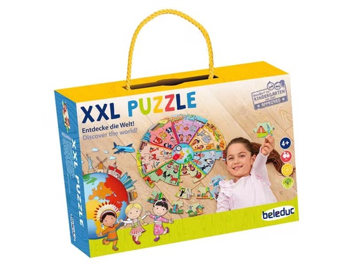 [90310344 1563060] Beleduc XXL Puzzle Entdecke die Welt