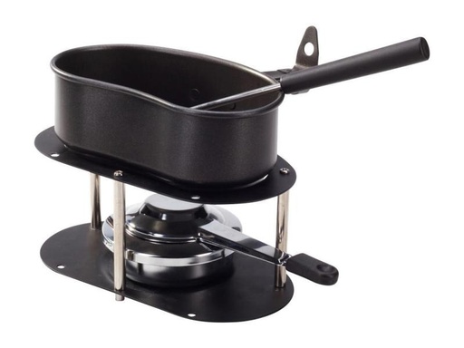 [90310416 819823] Nouvel Käsefondue-Set Gamelle 4 Teile, Schwarz