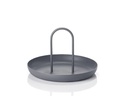 Zone Denmark Serviertablett Singles 20 cm, Grau