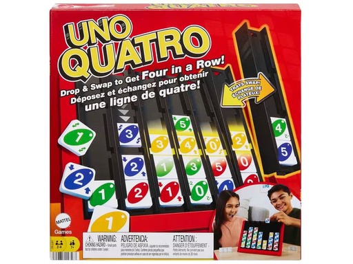 [90310746 1604373] Mattel Spiele Familienspiel UNO Quatro