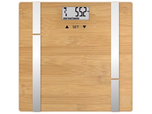 [90310778 1612047] Terraillon Körperanalysewaage Bamboo Fit Braun