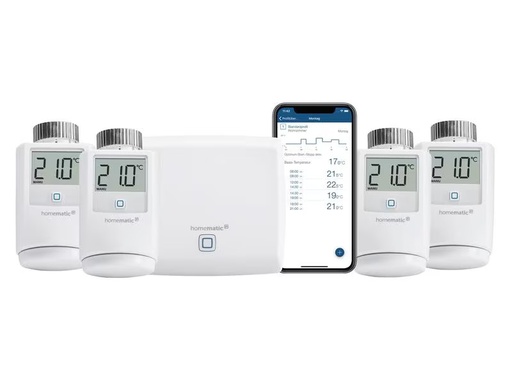 [90310789 1612140] Homematic IP Smart Home Starter Set Heizen 4 Thermostate