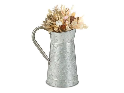 [90310892 1609793] relaxdays Vase Vintage Krug 27.5 cm, Silber