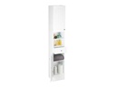 relaxdays Badezimmerregal 173.5 x 30.5 x 32 cm, Weiss