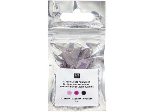 [90311055 1579176] Rico Design Wachsfarben Kerzenfarbe 5 g, Magenta