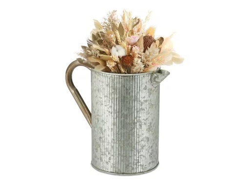 [90311063 1609792] relaxdays Vase Vintage Krug 21 cm, Silber