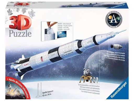 [90311083 1556337] Ravensburger 3D Puzzle Apollo Saturn V Rakete