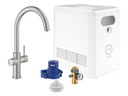 GROHE Küchenarmatur Blue Professional C-Auslauf Set Supersteel