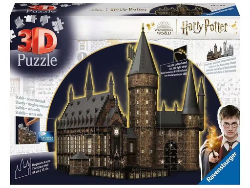 [90311179 1556339] Ravensburger 3D Puzzle Hogwarts Schloss – Die Grosse Halle Night Edition