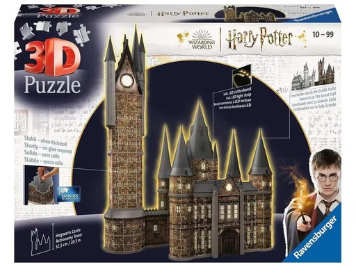 [90311185 1556340] Ravensburger 3D Puzzle Hogwarts Schloss – Astronomieturm Night Edition