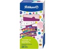 Pelikan Leuchtfarbe Deckfarbkasten 24 Farben, Beere und Rosa