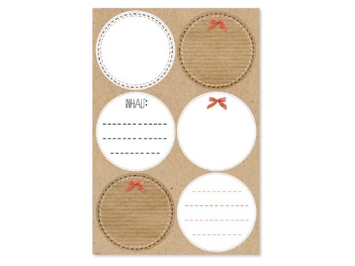 [90311647 1585722] Braun + Company Sticker Blanko 4 Blätter