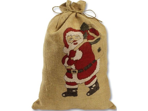 [90311700 956335] Folia Jutesack Samichlaus 35 x 50 cm