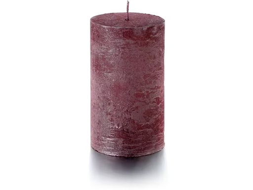[90311846 1550197] balthasar Zylinderkerze Rustico 12 x 7 cm, Rosa