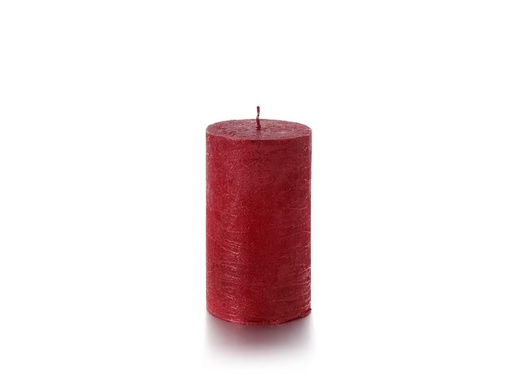 [90311912 1550196] balthasar Zylinderkerze Rustico 12 x 7 cm, Rot