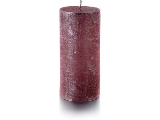 [90311914 1550204] balthasar Zylinderkerze Rustico 15 x 7 cm, Rosa