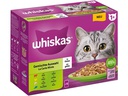 Whiskas Nassfutter Gemischte Auswahl in Gelee 1+, 12 x 85g