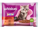 Whiskas Nassfutter Klassische Auswahl in Sauce Junior, 4 x 85g