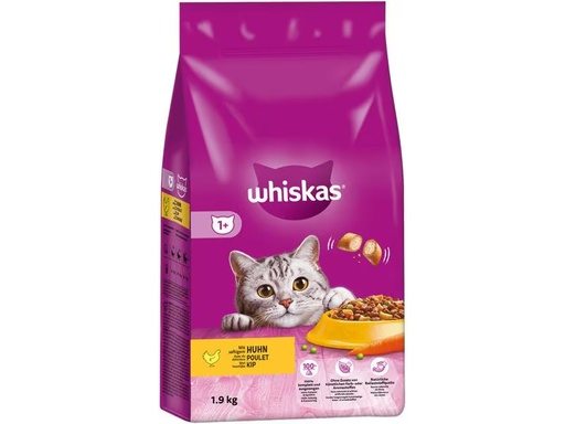 [90312210 1603703] Whiskas Trockenfutter Huhn Auswahl 1+, 1.9 kg