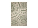 Esschert Design Teppich Outdoor 121 x 182 cm, Grün/Weiss